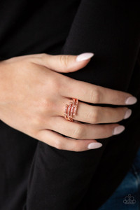 Dotted in dainty peach rhinestones, shiny copper bars race across the finger, stacking into a refined band. Features a dainty stretchy band for a flexible fit.
Sold as one individual ring. Dotted in dainty peach rhinestones, shiny copper bars race across the finger, stacking into a refined band. Features a dainty stretchy band for a flexible fit.
Sold as one individual ring.