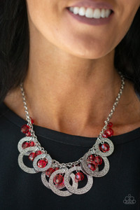 A collection of Samba crystal-like beads and hammered silver hoops dangle from the bottom of a shimmery silver chain, creating a noise-making fringe.Features an adjustable clasp closure.
Sold as one individual necklace. Includes one pair of matching earrings. A collection of Samba crystal-like beads and hammered silver hoops dangle from the bottom of a shimmery silver chain, creating a noise-making fringe.Features an adjustable clasp closure.
Sold as one individual necklace. Includes one pair of matching earrings.