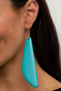 Painted in a refreshing blue finish, a flared wooden frame swings from ear for a colorful summery look. Earring attaches to a standard fishhook fitting.
Sold as one pair of earrings. Painted in a refreshing blue finish, a flared wooden frame swings from ear for a colorful summery look. Earring attaches to a standard fishhook fitting.
Sold as one pair of earrings.