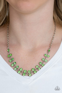 Pairs of glittery green rhinestones join below the collar for a timeless look. Features an adjustable clasp closure.
Sold as one individual necklace. Includes one pair of matching earrings. Pairs of glittery green rhinestones join below the collar for a timeless look. Features an adjustable clasp closure.
Sold as one individual necklace. Includes one pair of matching earrings.