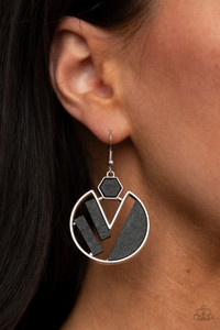 Painted in a black finish, flat wooden frames collect inside a geometric sliver fitting for a trendy fashion. Earring attaches to a standard fishhook fitting.
Sold as one pair of earrings. Painted in a black finish, flat wooden frames collect inside a geometric sliver fitting for a trendy fashion. Earring attaches to a standard fishhook fitting.
Sold as one pair of earrings.