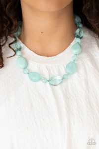 Featuring glassy, opaque, and solid finishes, an array of Blue Radiance faux stone beads and dainty silver beads are threaded along an invisible wire below the collar, creating a colorful statement piece. Features an adjustable clasp closure.
Sold as one individual necklace. Includes one pair of matching earrings. Featuring glassy, opaque, and solid finishes, an array of Blue Radiance faux stone beads and dainty silver beads are threaded along an invisible wire below the collar, creating a colorful statement piece. Features an adjustable clasp closure.
Sold as one individual necklace. Includes one pair of matching earrings.