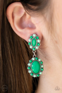 Bordered in dainty Mint and Green Ash beads, a pair of marquise and oval Mint beads delicately link into a colorful lure for a fresh pop of color. Earring attaches to a standard clip-on fitting.
Sold as one pair of clip-on earrings. Bordered in dainty Mint and Green Ash beads, a pair of marquise and oval Mint beads delicately link into a colorful lure for a fresh pop of color. Earring attaches to a standard clip-on fitting.
Sold as one pair of clip-on earrings.