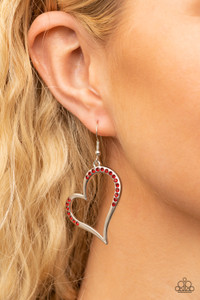 A curvaceous silver heart is encrusted in sections of fiery red rhinestones, invoking a flirtatious flair. Earring attaches to a standard fishhook fitting.
Sold as one pair of earrings. A curvaceous silver heart is encrusted in sections of fiery red rhinestones, invoking a flirtatious flair. Earring attaches to a standard fishhook fitting.
Sold as one pair of earrings.