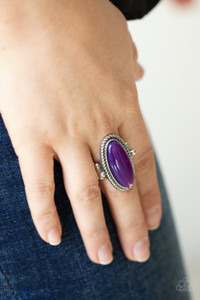 Featuring a glassy iridescence, an oval purple acrylic bead is pressed into the center of textured silver fittings, creating a mystical centerpiece atop the finger. Features a dainty stretchy band for a flexible fit.
Sold as one individual ring. Featuring a glassy iridescence, an oval purple acrylic bead is pressed into the center of textured silver fittings, creating a mystical centerpiece atop the finger. Features a dainty stretchy band for a flexible fit.
Sold as one individual ring.