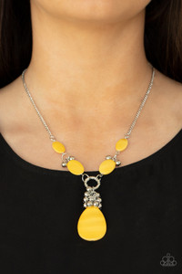 Oval Illuminating shell-like beads link with pairs of dainty silver beads below the collar. A cluster of shiny silver beads and an oversized Illuminating shell-like teardrop swings from the bottom, creating a vibrant summer inspired pendant. Features an adjustable clasp closure.
Sold as one individual necklace. Includes one pair of matching earrings. Oval Illuminating shell-like beads link with pairs of dainty silver beads below the collar. A cluster of shiny silver beads and an oversized Illuminating shell-like teardrop swings from the bottom, creating a vibrant summer inspired pendant. Features an adjustable clasp closure.
Sold as one individual necklace. Includes one pair of matching earrings.