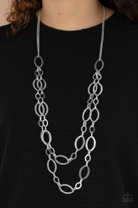 Stunning silver marquise links join together for two layers of bold, basic drama. The layers hang from a simple silver chain adding balance to the scene. Features an adjustable clasp closure.
Sold as one individual necklace. Includes one pair of matching earrings. Stunning silver marquise links join together for two layers of bold, basic drama. The layers hang from a simple silver chain adding balance to the scene. Features an adjustable clasp closure.
Sold as one individual necklace. Includes one pair of matching earrings.