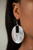 Brushed in a faux marble finish, a smoky acrylic frame attaches to a rectangular silver fitting as it swings from the ear for a retro look. Some color variation is normal. Earring attaches to a standard fishhook fitting.
Sold as one pair of earrings. Brushed in a faux marble finish, a smoky acrylic frame attaches to a rectangular silver fitting as it swings from the ear for a retro look. Some color variation is normal. Earring attaches to a standard fishhook fitting.
Sold as one pair of earrings.
