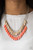 A row of faceted Soybean beads swings above a row of faceted Living Coral beads, creating a vivacious double fringe below the collar. Features an adjustable clasp closure.
Sold as one individual necklace. Includes one pair of matching earrings. A row of faceted Soybean beads swings above a row of faceted Living Coral beads, creating a vivacious double fringe below the collar. Features an adjustable clasp closure.
Sold as one individual necklace. Includes one pair of matching earrings.