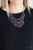 Faceted crystal-like teardrops in a gorgeous purple hue dance along the neckline with shiny silver beads and smaller purple crystal-like beads creating dramatic flair. Features an adjustable clasp closure.
Sold as one individual necklace. Includes one pair of matching earrings. Faceted crystal-like teardrops in a gorgeous purple hue dance along the neckline with shiny silver beads and smaller purple crystal-like beads creating dramatic flair. Features an adjustable clasp closure.
Sold as one individual necklace. Includes one pair of matching earrings.