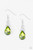 Crowned in glassy white rhinestones, a dazzling green teardrop gem swings from the ear for a glamorous look. Earring attaches to a standard fishhook fitting.

Sold as one pair of earrings.