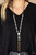 Pearl dotted brass chains give way to two brass chain tassels. Featuring an oversized pearl, an elegant brass fitting delicately pinches the strands together, creating a vintage inspired look. Features an adjustable clasp closure.
Sold as one individual necklace. Includes one pair of matching earrings. Pearl dotted brass chains give way to two brass chain tassels. Featuring an oversized pearl, an elegant brass fitting delicately pinches the strands together, creating a vintage inspired look. Features an adjustable clasp closure.
Sold as one individual necklace. Includes one pair of matching earrings.