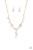 A collection of glassy white rhinestone encrusted frames link below the collar in a timeless fashion. A matching rhinestone encrusted frame and oversized white gem dangle from the bottom, creating a glamorous extended pendant. Features an adjustable clasp closure.
Sold as one individual necklace. Includes one pair of matching earrings. A collection of glassy white rhinestone encrusted frames link below the collar in a timeless fashion. A matching rhinestone encrusted frame and oversized white gem dangle from the bottom, creating a glamorous extended pendant. Features an adjustable clasp closure.
Sold as one individual necklace. Includes one pair of matching earrings.