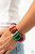 Infused with multicolored wooden beads, distressed multicolored wooden crescents are threaded along stretchy bands around the wrist for a summery look.

Sold as one individual bracelet.