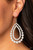 Varying in size, rows of glittery blue or silver rhinestones coalesce into two blinding teardrops for a jaw-dropping dazzle. Earring attaches to a standard fishhook fitting.

Sold as one pair of earrings.