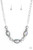 Attached to a textured silver chain, a glamorous collection of oversized silver beads and iridescent oval shaped beads are threaded along a stretchy band below the collar for a gorgeous effect. The iridescent beads feature a subtle scratch surface, adding shimmer to the refined display. Features an adjustable clasp closure.
Sold as one individual necklace. Includes one pair of matching earrings. Attached to a textured silver chain, a glamorous collection of oversized silver beads and iridescent oval shaped beads are threaded along a stretchy band below the collar for a gorgeous effect. The iridescent beads feature a subtle scratch surface, adding shimmer to the refined display. Features an adjustable clasp closure.
Sold as one individual necklace. Includes one pair of matching earrings.