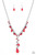 Mismatched polished red beads, crystal-like beads, and faceted silver beads dance along a shimmery silver chain. Matching beading trickles along a single silver chain, creating a romantic extended pendant below the collar. Features an adjustable clasp closure.
Sold as one individual necklace. Includes one pair of matching earrings. Mismatched polished red beads, crystal-like beads, and faceted silver beads dance along a shimmery silver chain. Matching beading trickles along a single silver chain, creating a romantic extended pendant below the collar. Features an adjustable clasp closure.
Sold as one individual necklace. Includes one pair of matching earrings.