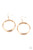 Dainty gold wire delicately wraps around layers of coiled gold wire, creating an edgy hoop. Earring attaches to a standard fishhook fitting.

Sold as one pair of earrings.