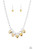 Dotted with glittery yellow heart-shape gems, shimmery silver locket-like frames link together at the bottom of an exaggerated silver chain, creating a sparkling statement piece below the collar. Features an adjustable clasp closure
Sold as one individual necklace. Includes one pair of matching earrings. Dotted with glittery yellow heart-shape gems, shimmery silver locket-like frames link together at the bottom of an exaggerated silver chain, creating a sparkling statement piece below the collar. Features an adjustable clasp closure
Sold as one individual necklace. Includes one pair of matching earrings.
