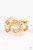 Featuring smooth and textured finishes, glistening gold bars swoop across the finger, coalescing into an airy band. Varying in shape, glowing moonstones dot the swaying bands for a refined finish. Features a stretchy band for flexible fit.
Sold as one individual ring. Featuring smooth and textured finishes, glistening gold bars swoop across the finger, coalescing into an airy band. Varying in shape, glowing moonstones dot the swaying bands for a refined finish. Features a stretchy band for flexible fit.
Sold as one individual ring.