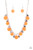 A whimsical collection of mismatched silver floral charms and orange acrylic discs swing from a silver chain, creating a vivacious fringe below the collar. Features an adjustable clasp closure.
Sold as one individual necklace. Includes one pair of matching earrings. A whimsical collection of mismatched silver floral charms and orange acrylic discs swing from a silver chain, creating a vivacious fringe below the collar. Features an adjustable clasp closure.
Sold as one individual necklace. Includes one pair of matching earrings.