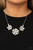 Dotted with glassy white rhinestone centers, a trio of white cat's eye stone petaled flowers blossom below the collar for an enchanted look. Features an adjustable clasp closure.
Sold as one individual necklace. Includes one pair of matching earrings. Dotted with glassy white rhinestone centers, a trio of white cat's eye stone petaled flowers blossom below the collar for an enchanted look. Features an adjustable clasp closure.
Sold as one individual necklace. Includes one pair of matching earrings.