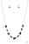 Encased in sleek silver frames, dainty pairs and trios of glittery blue rhinestones delicately link into a timeless display below the collar. Features an adjustable clasp closure.

Sold as one individual necklace. Includes one pair of matching earrings.