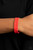 Stamped in a whimsical daisy pattern, a dainty red leather band wraps around the wrist for a seasonal flair. Features an adjustable snap closure.
Sold as one individual bracelet. Stamped in a whimsical daisy pattern, a dainty red leather band wraps around the wrist for a seasonal flair. Features an adjustable snap closure.
Sold as one individual bracelet.