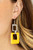 A cutout square painted in the bold Pantone® of Illuminating sways from a shiny silver cutout square for a playful finish. Earring attaches to a standard fishhook fitting.
Sold as one pair of earrings. A cutout square painted in the bold Pantone® of Illuminating sways from a shiny silver cutout square for a playful finish. Earring attaches to a standard fishhook fitting.
Sold as one pair of earrings.
