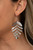 Rippling with tactile textures, dainty silver frames link into a dancing palm leaf for a simply seasonal fashion. Earring attaches to a standard fishhook fitting.
Sold as one pair of earrings. Rippling with tactile textures, dainty silver frames link into a dancing palm leaf for a simply seasonal fashion. Earring attaches to a standard fishhook fitting.
Sold as one pair of earrings.
