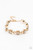 Golden rhinestone encrusted gold frames delicately link around the wrist, creating a timeless centerpiece. Features an adjustable clasp closure.

Sold as one individual bracelet.