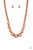 A collection of bold copper beads are threaded along an invisible wire below the collar. The antiqued beads dramatically increase in size as they reach the center for an undeniable statement-making finish. Features an adjustable clasp closure.
Sold as one individual necklace. Includes one pair of matching earrings. A collection of bold copper beads are threaded along an invisible wire below the collar. The antiqued beads dramatically increase in size as they reach the center for an undeniable statement-making finish. Features an adjustable clasp closure.
Sold as one individual necklace. Includes one pair of matching earrings.