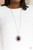 Bordered in bubbly white rhinestone encrusted petals, the center of a studded silver floral frame is dotted with an oversized purple cat's eye stone, creating a whimsical medallion at the bottom of a lengthened silver chain. Features an adjustable clasp closure.
Sold as one individual necklace. Includes one pair of matching earrings. Bordered in bubbly white rhinestone encrusted petals, the center of a studded silver floral frame is dotted with an oversized purple cat's eye stone, creating a whimsical medallion at the bottom of a lengthened silver chain. Features an adjustable clasp closure.
Sold as one individual necklace. Includes one pair of matching earrings.