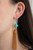 A rustic brown suede tassel swings from the bottom of an imperfect turquoise stone, creating an earthy centerpiece. Earring attaches to a standard fishhook fitting.
Sold as one pair of earrings. A rustic brown suede tassel swings from the bottom of an imperfect turquoise stone, creating an earthy centerpiece. Earring attaches to a standard fishhook fitting.
Sold as one pair of earrings.