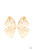 Shimmery gold bars delicately climb scalloped gold frames, coalescing into a whimsical butterfly wing. Earring attaches to a standard post fitting.
Sold as one pair of double-sided post earrings. Shimmery gold bars delicately climb scalloped gold frames, coalescing into a whimsical butterfly wing. Earring attaches to a standard post fitting.
Sold as one pair of double-sided post earrings.