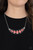 Featuring marquise, square, and oval shapes, a faceted collection of neon pink beads adorn the center of an airy silver half moon plate, creating a vivacious tribal inspired pendant below the collar. Features an adjustable clasp closure.
Sold as one individual necklace. Includes one pair of matching earrings. Featuring marquise, square, and oval shapes, a faceted collection of neon pink beads adorn the center of an airy silver half moon plate, creating a vivacious tribal inspired pendant below the collar. Features an adjustable clasp closure.
Sold as one individual necklace. Includes one pair of matching earrings.