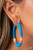 Rubbery blue, pink, yellow, and orange bands are threaded along an oversized silver hoop, creating a courageous pop of color. Earring attaches to a standard post fitting. Hoop measures approximately 2 1/4" in diameter.
Sold as one pair of hoop earrings. Rubbery blue, pink, yellow, and orange bands are threaded along an oversized silver hoop, creating a courageous pop of color. Earring attaches to a standard post fitting. Hoop measures approximately 2 1/4" in diameter.
Sold as one pair of hoop earrings.