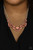 Teardrop Pale Rosette beads fan out from the bottoms of solitaire white rhinestones as they link below the collar, creating whimsically stacked frames. Featuring an oval center, oversized teardrop beads flare out from the centermost frame for a flirtatiously floral finish. Features an adjustable clasp closure.
Sold as one individual necklace. Includes one pair of matching earrings. Teardrop Pale Rosette beads fan out from the bottoms of solitaire white rhinestones as they link below the collar, creating whimsically stacked frames. Featuring an oval center, oversized teardrop beads flare out from the centermost frame for a flirtatiously floral finish. Features an adjustable clasp closure.
Sold as one individual necklace. Includes one pair of matching earrings.