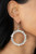 Encased in pronged silver fittings, a sparkly collection of marquise cut rhinestones delicately coalesce into a brilliant white hoop for a show-stopping finish. Earring attaches to a standard fishhook fitting.

Sold as one pair of earrings.