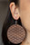 Featuring a faux woven pattern a leathery brown frame swings from the ear for an earthy artisan fashion. Earring attaches to a standard fishhook fitting.
Sold as one pair of earrings. Featuring a faux woven pattern a leathery brown frame swings from the ear for an earthy artisan fashion. Earring attaches to a standard fishhook fitting.
Sold as one pair of earrings.