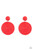 A generous disc of red thread spirals around and around for a dizzying finish as it connects to a red button post. Earring attaches to a standard post fitting.
Sold as one pair of post earrings. A generous disc of red thread spirals around and around for a dizzying finish as it connects to a red button post. Earring attaches to a standard post fitting.
Sold as one pair of post earrings.