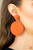 A generous disc of Marigold thread spirals around and around for a dizzying finish as it connects to a Marigold threaded button post. Earring attaches to a standard post fitting.
Sold as one pair of post earrings. A generous disc of Marigold thread spirals around and around for a dizzying finish as it connects to a Marigold threaded button post. Earring attaches to a standard post fitting.
Sold as one pair of post earrings.