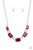Featuring a fiery finish, an oversized collection of emerald cut red rhinestones link with rhinestone dotted teardrop rhinestone frames below the collar for a jaw-dropping display. Features an adjustable clasp closure.
Sold as one individual necklace. Includes one pair of matching earrings. Featuring a fiery finish, an oversized collection of emerald cut red rhinestones link with rhinestone dotted teardrop rhinestone frames below the collar for a jaw-dropping display. Features an adjustable clasp closure.
Sold as one individual necklace. Includes one pair of matching earrings.