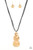 Three shimmery wavy gold discs, featuring a wavy pattern flowing across the front, link together in graduating sizes at the end of a lengthened black cord for an alluring appeal. Features an adjustable clasp closure.
Sold as one individual necklace. Includes one pair of matching earrings. Three shimmery wavy gold discs, featuring a wavy pattern flowing across the front, link together in graduating sizes at the end of a lengthened black cord for an alluring appeal. Features an adjustable clasp closure.
Sold as one individual necklace. Includes one pair of matching earrings.