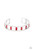 Bands of glittery white rhinestones overlaid on silver frames create an airy channel-like framework. Elegant baguette style cut red gems, connected to the glittery framework, circle around the wrist for a romantically decadent cuff bracelet.
Sold as one individual bracelet. Bands of glittery white rhinestones overlaid on silver frames create an airy channel-like framework. Elegant baguette style cut red gems, connected to the glittery framework, circle around the wrist for a romantically decadent cuff bracelet.
Sold as one individual bracelet.