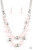 Sections of oversized silver chains, pink pearls, and shiny silver beads haphazardly link into two timeless layers below the collar, creating a dramatically refined display. Features an adjustable clasp closure.
Sold as one individual necklace. Includes one pair of matching earrings. Sections of oversized silver chains, pink pearls, and shiny silver beads haphazardly link into two timeless layers below the collar, creating a dramatically refined display. Features an adjustable clasp closure.
Sold as one individual necklace. Includes one pair of matching earrings.