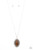 Dotted in glassy white rhinestones, leafy silver filigree blooms from an oversized brown cat's eye stone, creating an enchanted pendant at the bottom of a lengthened silver chain. Features an adjustable clasp closure.
Sold as one individual necklace. Includes one pair of matching earrings. Dotted in glassy white rhinestones, leafy silver filigree blooms from an oversized brown cat's eye stone, creating an enchanted pendant at the bottom of a lengthened silver chain. Features an adjustable clasp closure.
Sold as one individual necklace. Includes one pair of matching earrings.