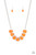 Dewy orange teardrop gems are nestled inside pronged silver frames that delicately connect below the collar, creating an ethereal centerpiece. Features an adjustable clasp closure.
Sold as one individual necklace. Includes one pair of matching earrings. Dewy orange teardrop gems are nestled inside pronged silver frames that delicately connect below the collar, creating an ethereal centerpiece. Features an adjustable clasp closure.
Sold as one individual necklace. Includes one pair of matching earrings.