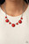 A bubbly collection of round red beads are pressed into sleek silver fittings as they connect beneath the collar, creating a powerful pop of color. Features an adjustable clasp closure.
Sold as one individual necklace. Includes one pair of matching earrings. A bubbly collection of round red beads are pressed into sleek silver fittings as they connect beneath the collar, creating a powerful pop of color. Features an adjustable clasp closure.
Sold as one individual necklace. Includes one pair of matching earrings.