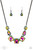A trio of brilliant oil spill square gut gems encased in classic gunmetal fittings takes center stage. Teardrop and round oil spill gems link to a gunmetal chain on either side of the trio for a striking display below the collar. Features an adjustable clasp closure.
Sold as one individual necklace. Includes one pair of matching earrings. A trio of brilliant oil spill square gut gems encased in classic gunmetal fittings takes center stage. Teardrop and round oil spill gems link to a gunmetal chain on either side of the trio for a striking display below the collar. Features an adjustable clasp closure.
Sold as one individual necklace. Includes one pair of matching earrings.